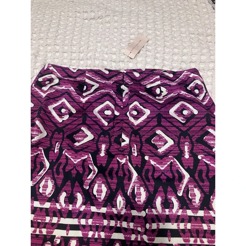 New Ann Taylor‎ Loft Women's Size 6P Geometric Print Pencil Career Skirt